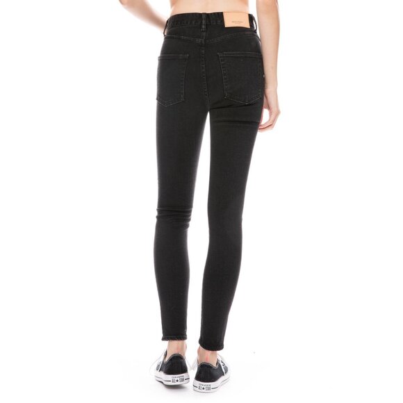 Moussy Vintage "FILER" High Waisted Skinny Jean in Black, size 31 (fits like 30) - Picture 2 of 13